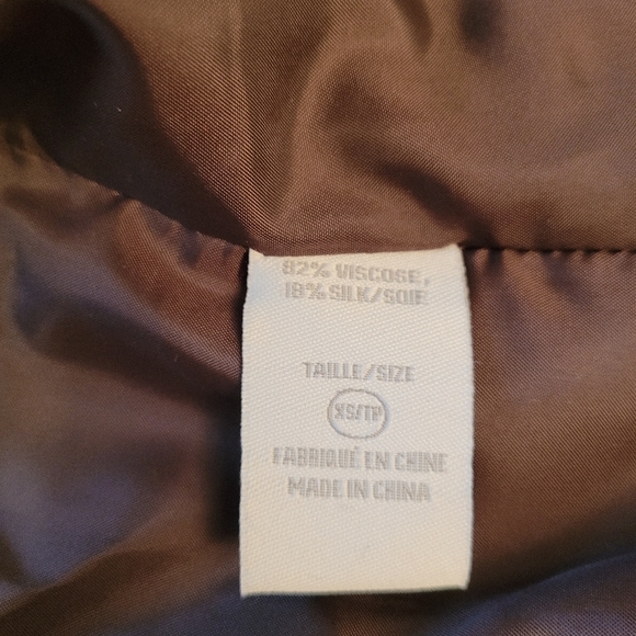 New - Brown Velvet Jacket in Size XS - Picture 2 of 6